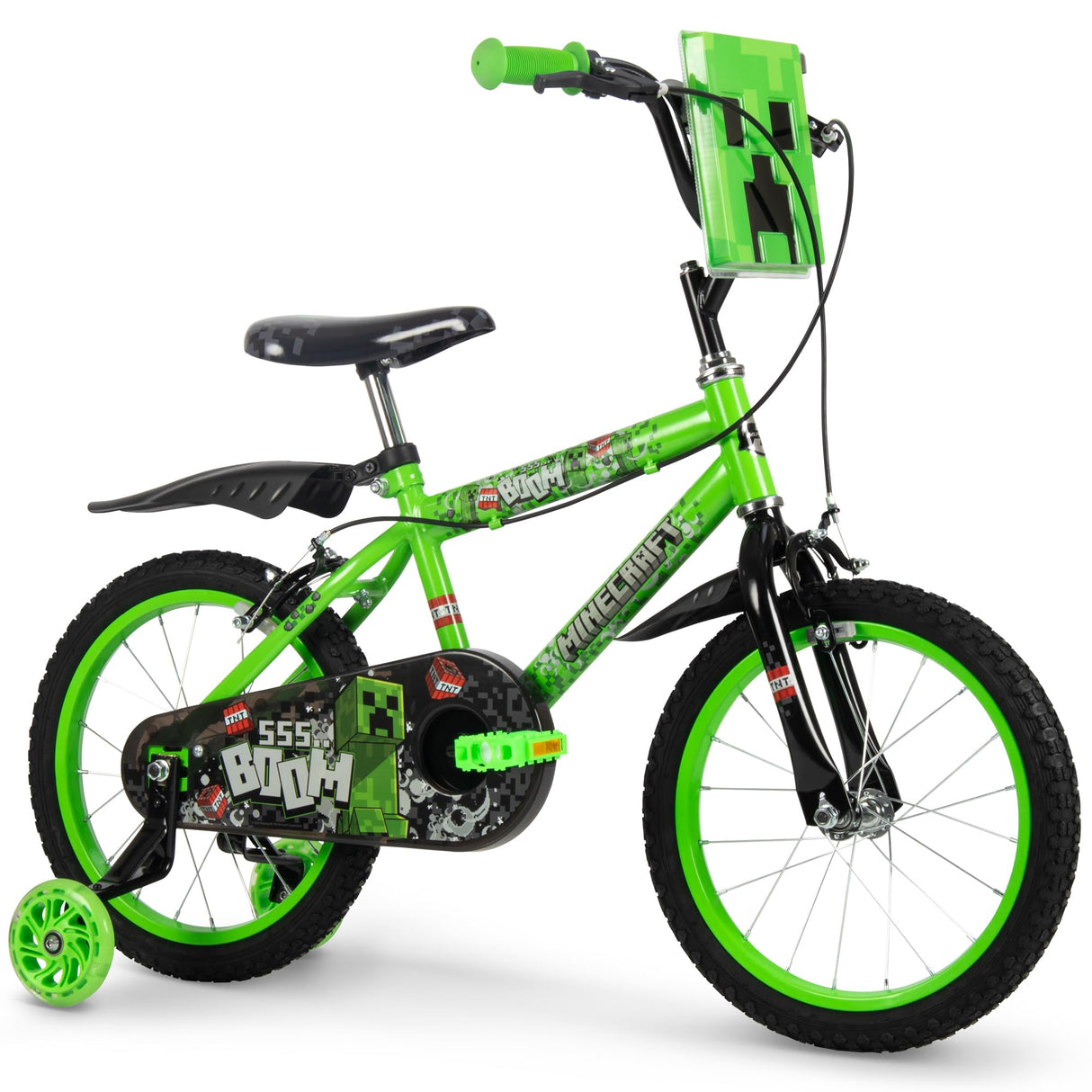 Huffy Minecraft Bicicleta para niños, Verde, Medium