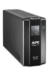APC – Back UPS PRO by Schneider Electric - BR650MI - UPS 650VA (6 salidas IEC, Interfaz LCD, 1 GB de protección de la línea de datos)