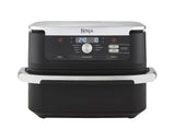 Ninja Foodi FlexDrawer Freidora de aire con compartimento doble, 10,4 l, 7 en 1, no usa aceite, con divisor de cestas extraíble, piezas antiadherentes y aptas para lavavajillas, en negro, AF500EU
