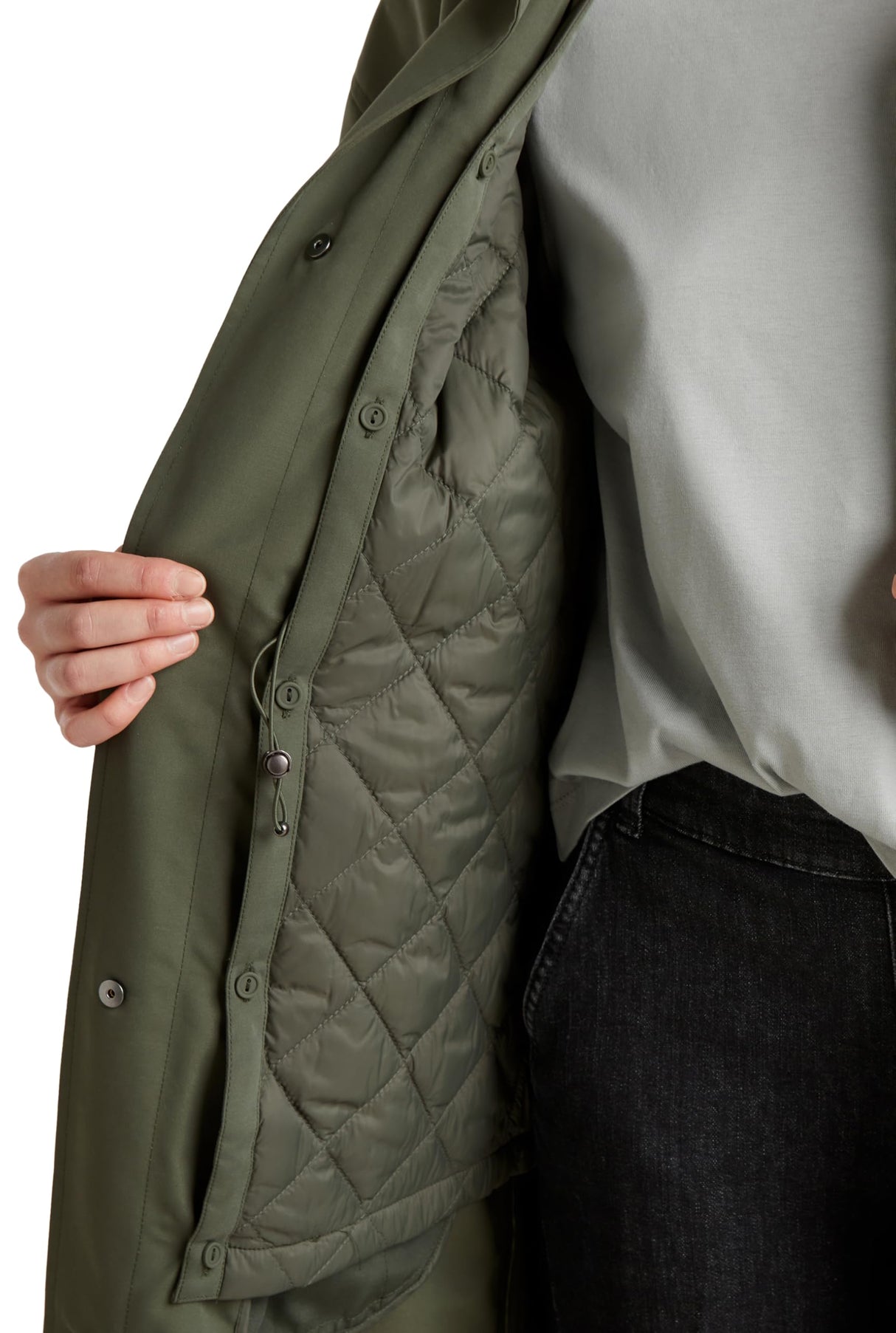 United Colors of Benetton Spolverino 241xdn07i Chaqueta, Verde, M para Mujer