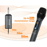 Audibax Missouri Free Hand Dual UHF Sistema de Micrófono Dinámico con Receptor Recargable