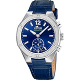Lotus Reloj Mujer 18972/5 Connected Caja de Acero Inoxidable 316l Plateado Correa de Piel Azul