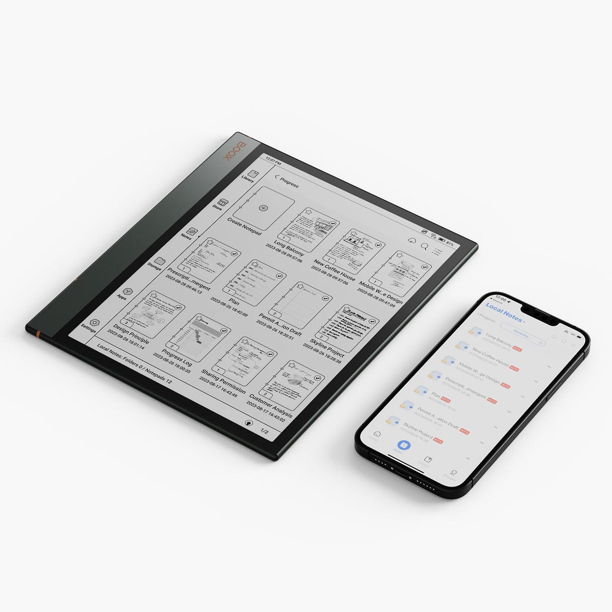 BOOX Tablet Note Air3 10.3 Pulgadas Monocromo ePapel Tablet 64 GB Android 12 E-Ink G-Senser WiFi (227 ppi)