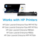 HP 659A W2012A, Amarillo, Cartucho Tóner Original, de 13.000 páginas, para impresoras HP Color LaserJet Enterprise M856dn, MFP M776dn, HP Color LaserJet Enterprise Flow MFP M776z y MFP M776zs