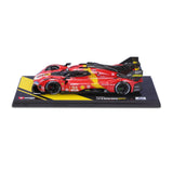 Bburago - 1/18 Ferrari Deluxe - 499P LMH 2023#51 - Rojo - Nuevo 2024: Réplica metálica -Interior detallado, Puertas y Campana de Apertura a Escala 1/18. Polo Posición de Las 24h de Le Mans 2023