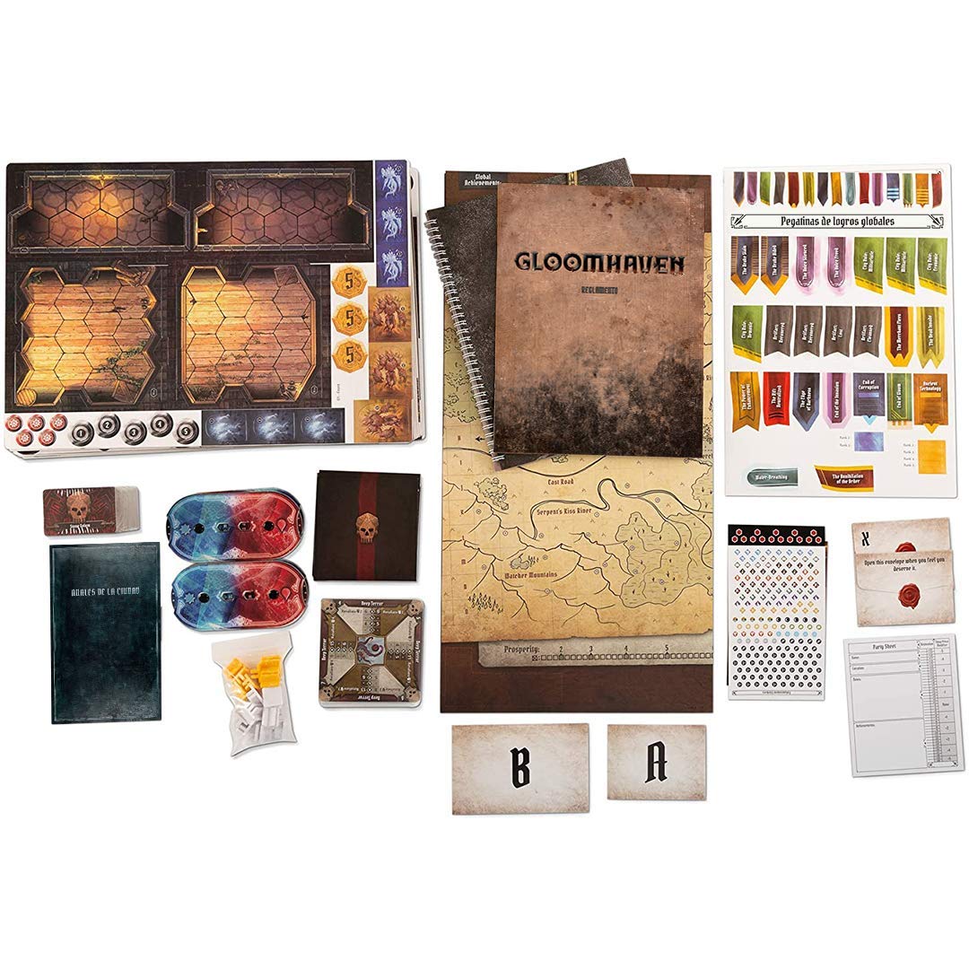 Cephalofair Games | Gloomhaven Segunda Edición | Juego de Mesa Cooperativo de Aventuras | Estrategia | A Partir de 14 Años | De 1 a 4 Jugadores | 30-120 Minutos por Partida | Español