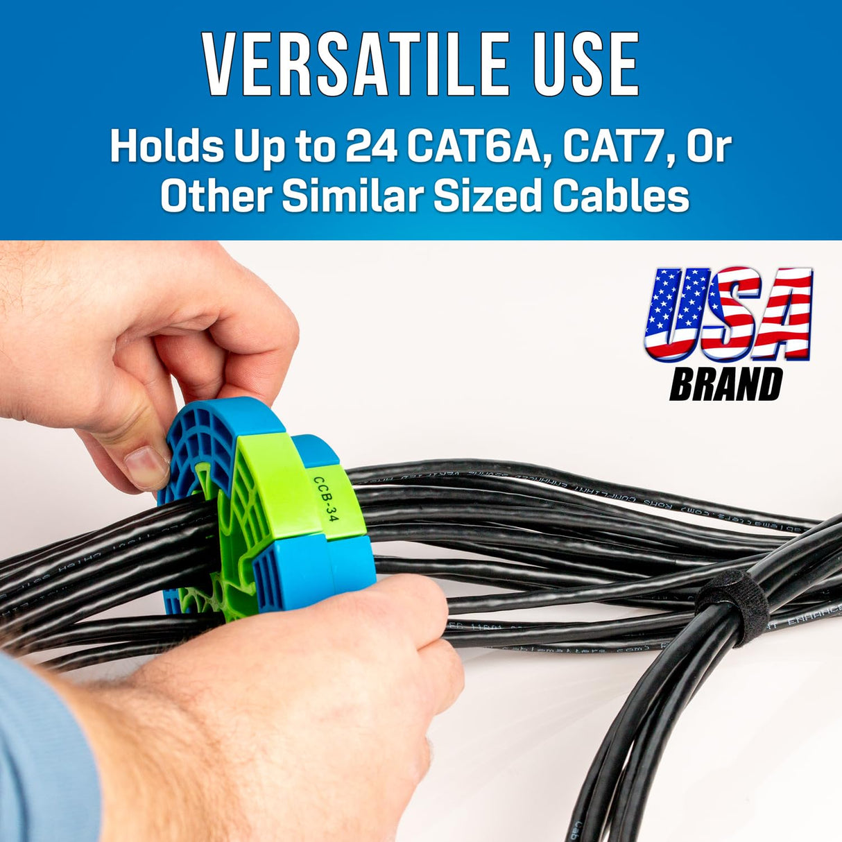 Jonard Tools CCB-34 - Herramienta organizadora de peine de cables, peine de alambre, aparador de cables, herramienta organizadora, peine Ethernet, cable de red, peine de cable de datos, aparador de