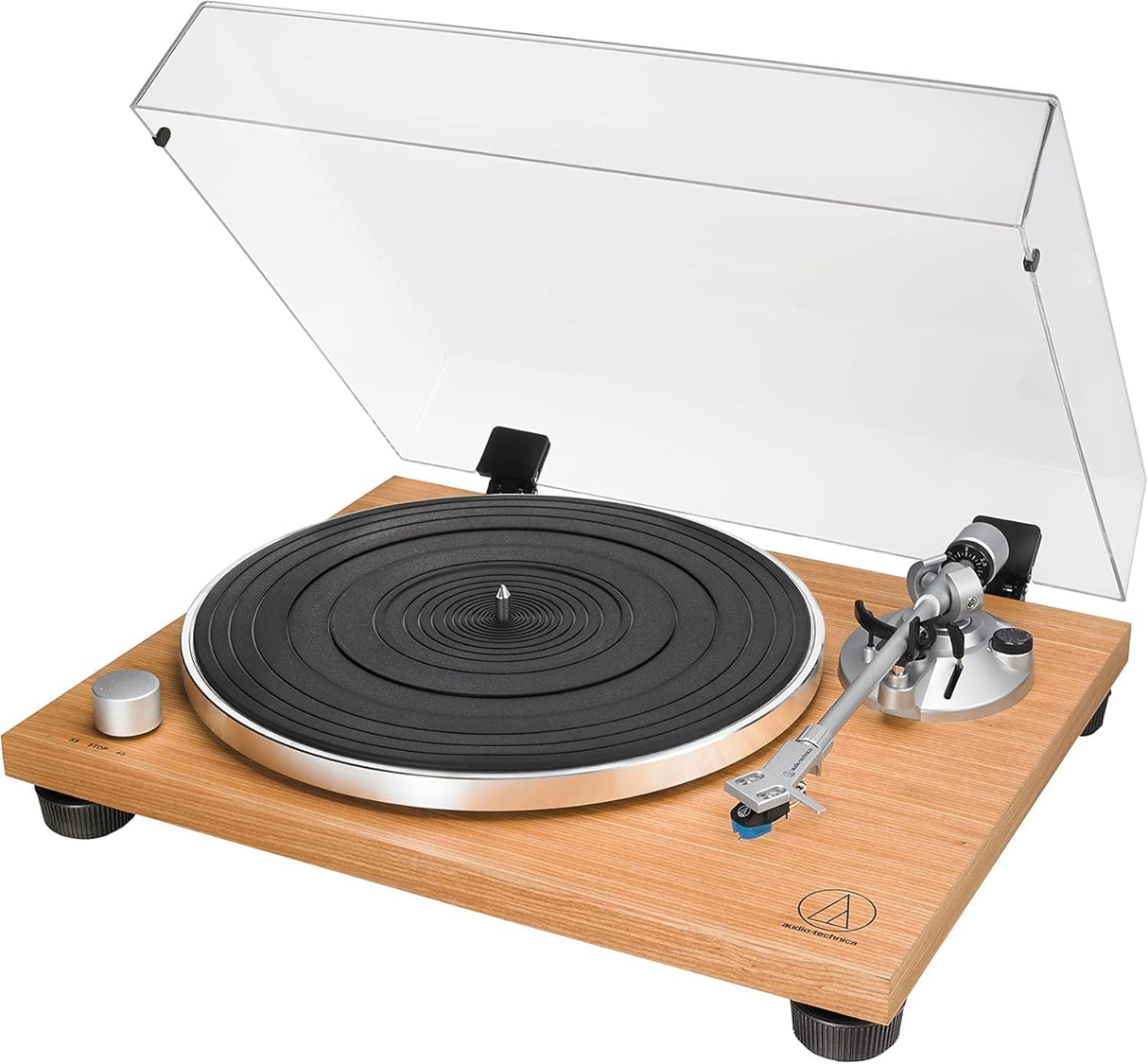 Audio-Technica LPW30TK Giradiscos Manual de Traccion por Correa Teca