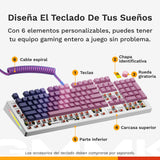 Glorious Gaming GMMK 3 HE: Teclado Respuesta rápida, Hall Effect, sondeo 8K, switches magnéticos y mecánicos MX, Teclado 100% Hot Swap, Juntas modulares, PBT Doble inyección, AZERTY francés - Blanco