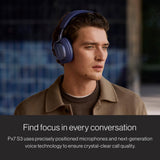 Bowers & Wilkins Px7 S3 Auriculares Over-Ear Bluetooth, Cancelación de Ruido, Sonido Hi-Res, aptX Lossless, 30h Reproducción, 8 Micrófonos, Carga Rápida - Azul Frost