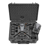TOMcase Maleta Exterior Ready To Fly para dji Mavic 3 Enterprise/Thermal/Multispectral, Plus Combo, RC Pro Controller, Cargar en la Caja, IP67 Caso Impermeable - Made in Germany (Negro)