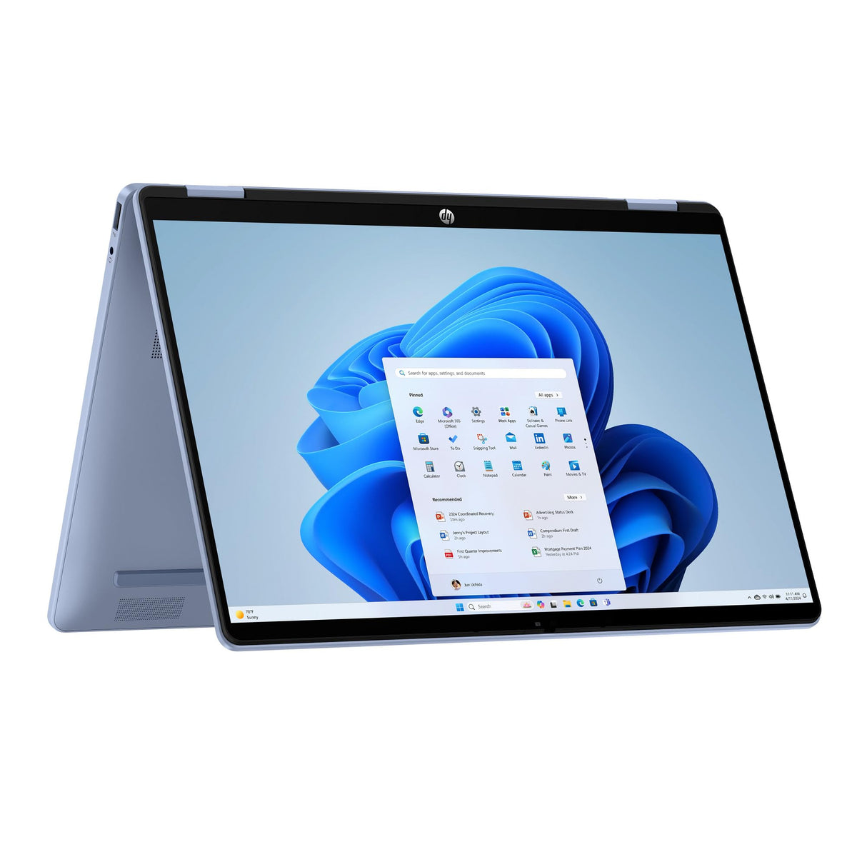 HP OmniBook 5 Flip 14-fp0009ns - Ordenador portátil táctil Convertible de 14" 2K (Intel Core i5-1334U, 16GB RAM, 512GB SSD, Intel Iris Xe Graphics, Windows 11 Home) Silver - Teclado QWERTY Español
