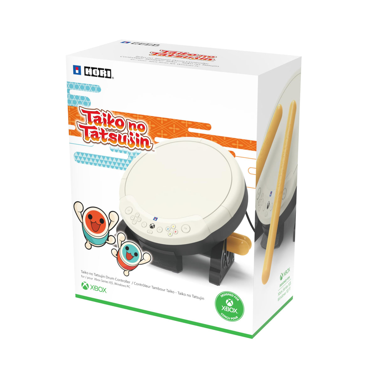 HORI Taiko No Tatsujin Drum Controller Designed for Xbox Series X|S, Xbox One and Windows 11/10 - Officially Licensed by Microsoft & Bandai Namco