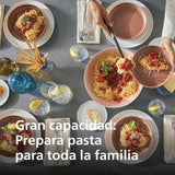 Philips Máquina Para Hacer Pasta 7000 Series - Tecnología ProExtrude, Pesaje Automático, Completamente Automático, 8 Discos Para Dar Forma, Negro (HR2665/93)
