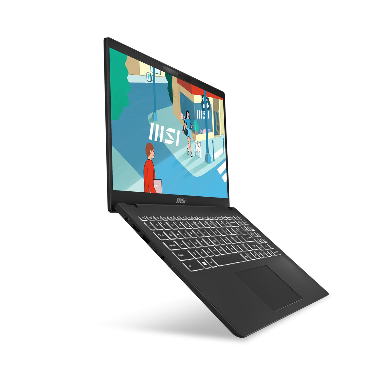 MSI Modern 15 H C13M-082XES Ordenador Portátil 15.6" FHD (Intel Core i7-13620H, 32GB RAM, 512GB SSD, Iris Xe Graphics, Sin Sistema Operativo) Classic Black, Teclado QWERTY Español