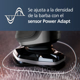 Philips Serie 5000 Afeitadora Eléctrica Hombre, Máquina de Afeitar Barba con Recortadora, 45 cuchillas, Cuida la piel, 60min de uso, En Seco y Húmedo, Recargable, Base Carga, S5887/13, Gris