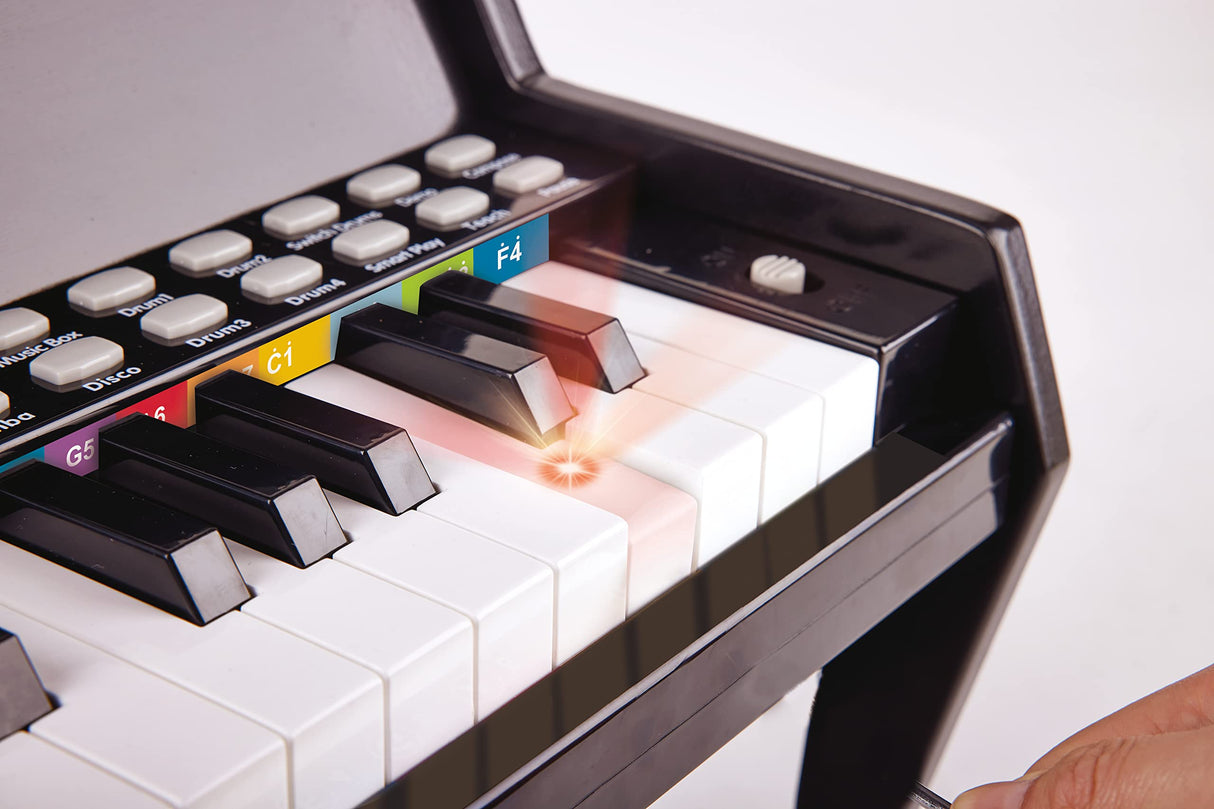 Hape Piano Aprende con Luces Negro (E0627)