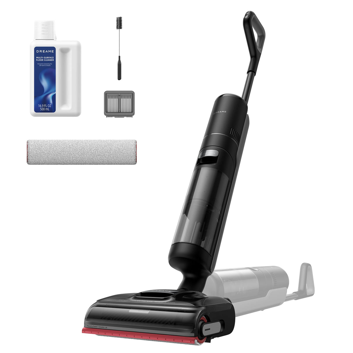DREAME H15S Aspirador en Seco y Húmedo, Limpieza de Triple Borde, Brazo Robótico con IA, 21.000 Pa de Succión, 0 Enredos, Lava y Seca el Cepillo a 90 °C, Alcance Horizontal de 180°, Control con App
