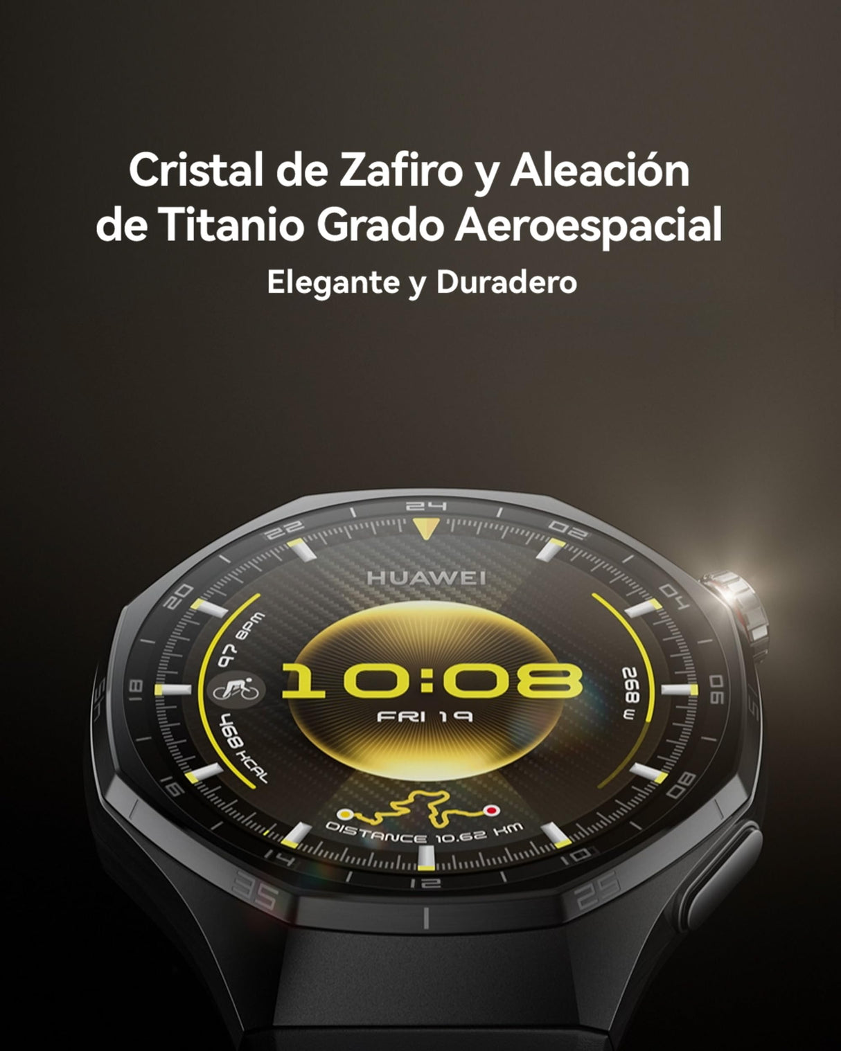 HUAWEI Watch GT 6 Pro 46mm GPS Smartwatch 1.47''AMOLED Pantalla Táctil, hasta 21 Días de Autonomía, Ciclismo Nivel Profesional, NFC, iOS Android Compatible, Análisis ECG, Monitoreo de Salud, Titanio