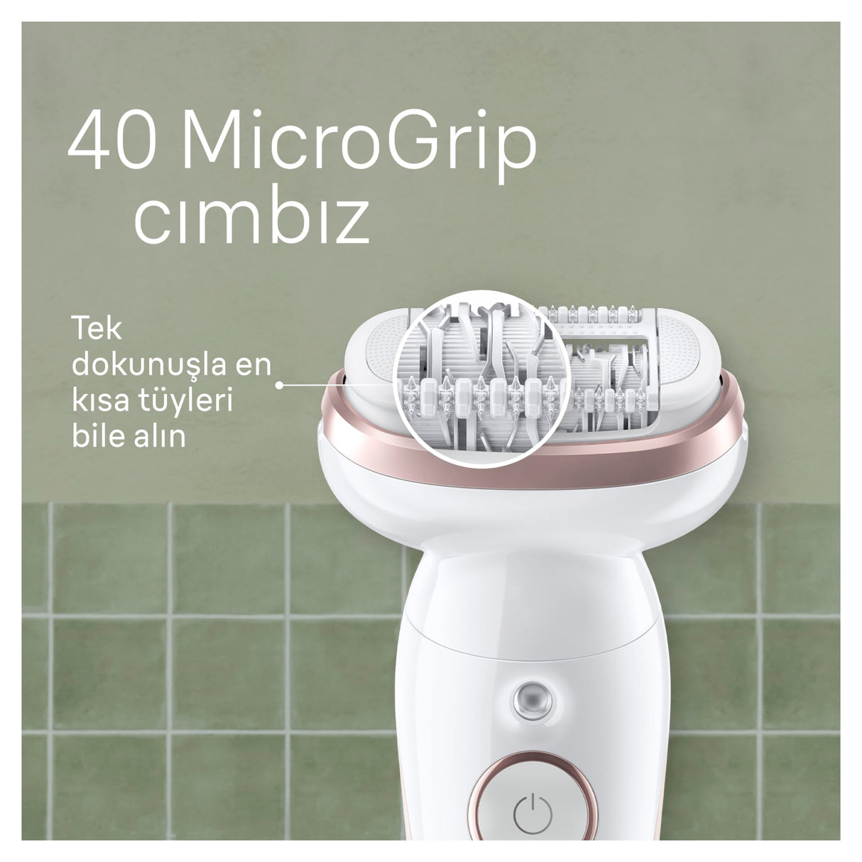 Braun Silk-épil 9 Silk·épil 9 40 pince(s) Or, Blanc