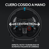 Logitech G29, Driving Force Volante de Carreras y Pedales, Force Feedback, Aluminio Anodizado, Palancas de Cambio, Enchufe Eu, Ps4/Ps3/Pc/Mac, USB 2.0/Alámbrico, PS4, PS3, Window 10.81, Windows 8, Windows 7, Mac OS 10.10+, Negro