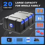 Sailnovo Techo, Coche, Impermeable, Amplio, con 6 Correas estables, Almohadillas Antideslizantes y Carcasas para Coches