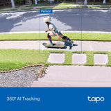 Tapo C560WS, Cámara de Seguridad Exterior Wi‑Fi 6 4K 8 MP, Pan/Tilt 360° AI, Visión Nocturna Color Starlight, Reconocimiento Facial, Zoom Digital 18×, Alarma Luz/Sonido, IP66, Audio Bidireccional