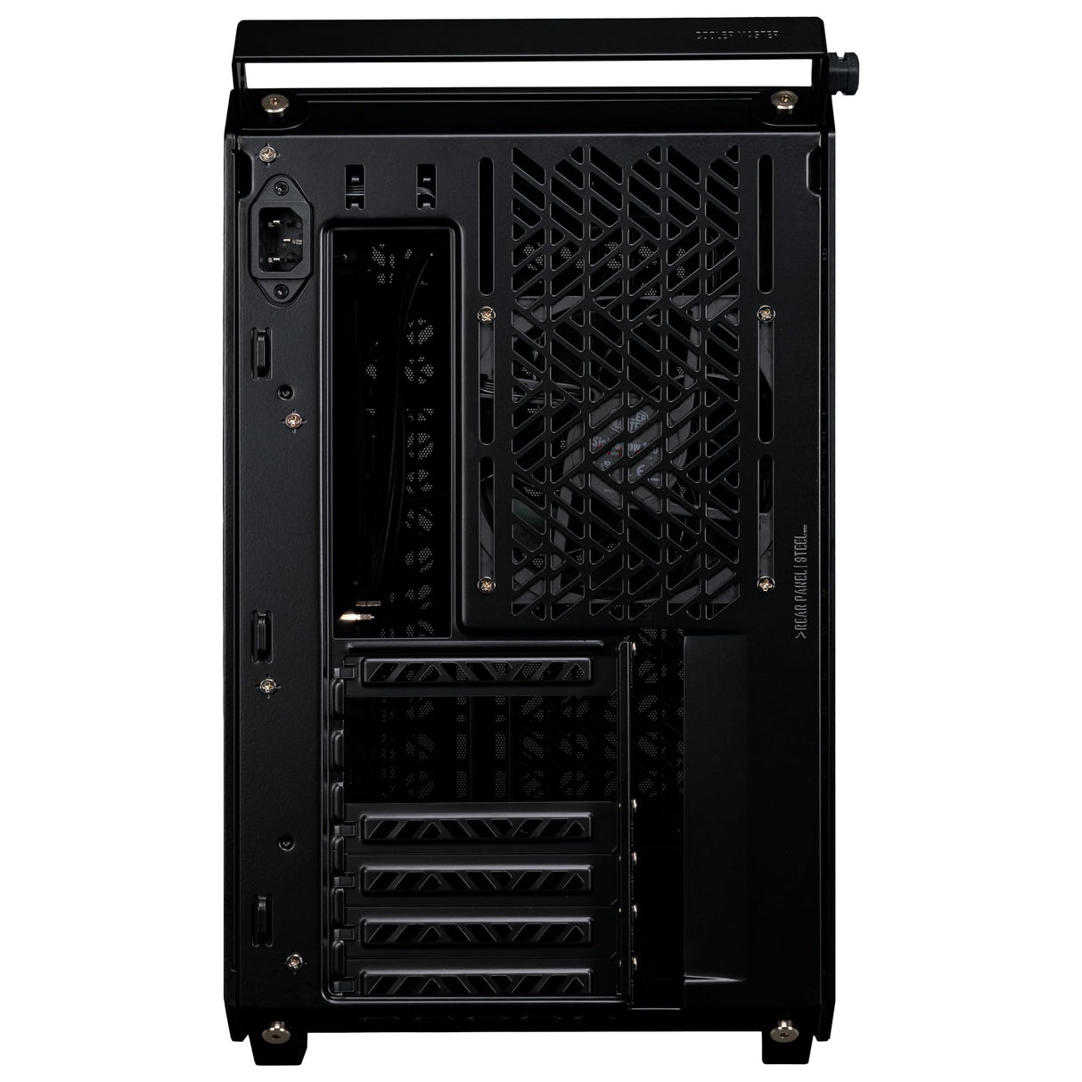 Cooler Master Qube 500 Flatpack – Caja PC ATX Media Torre, Totalmente Modular, 1 Ventilador SF 120mm Negro Preinstalado, Montaje GPU Vertical, Admite Placa Base EATX y Radiadores Duales 280mm, Negro