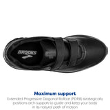 Brooks Addiction Walker V-strap 2, Zapatillas para Carreras de Montaña Hombre, Negro, 45 EU
