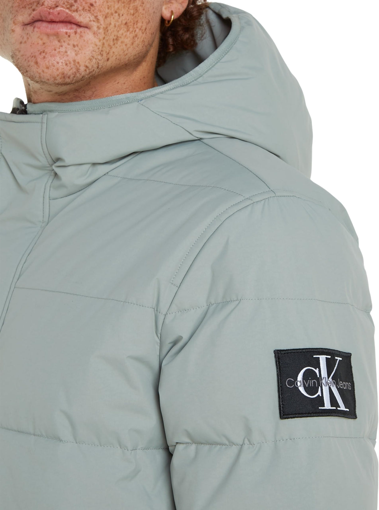 Calvin Klein Jeans Cazadora Hombre Cazadora acolchada, Gris (Slate Gray), XS