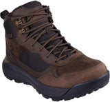 Skechers Cambert Harlan, Botas Cortas al Tobillo Hombre, Cocoa Leather/Mesh, 46 EU