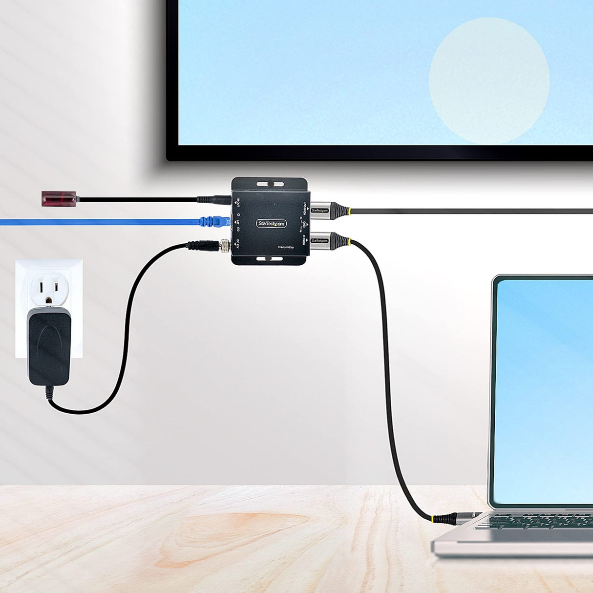 StarTech.com Extensor HDMI por CAT5/CAT6, 4K de 30Hz para 39m o 1080p para 70m, Alargador HDMI, Juego Transmisor y Receptor PoC HDMI, Infrarrojos - para Vídeo Local (EXTEND-HDMI-4K40C6P1)