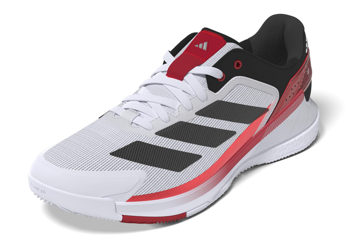 adidas Crazyquick Boost Padel Shoes, Zapatos Hombre, Cloud White/Core Black/Lucid Red, 42 EU