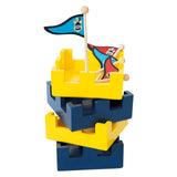 roba Gran Castillo 3 en 1 Divisible en dos Castillos - Juego de Construcción de Madera - Desde los 3 años