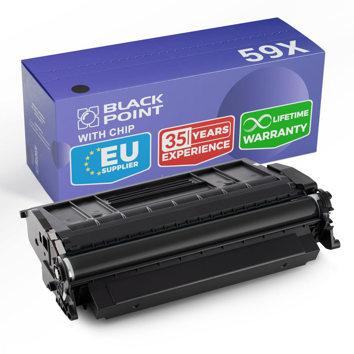 BLACK POINT [con Chip] Cartuccia Toner para HP CF259X - Negro - para HP: Laserjet Pro MFP M428dw Laserjet Pro MFP M428fdn Laserjet Pro MFP M428fdw Laserjet Pro M404dn Laserjet Pro M404dw - con TÜV