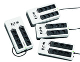Eaton 3S 450 FR - Off-Line UPS - Sistema de alimentación ininterrumpida SAI - 3S450F - 450VA (6 Salidas Tipo FR) - Negro y Blanco