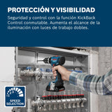 Bosch Professional 18V System atornillador a batería GSB 18V-65 (motor Brushless sin escobillas, longitud del cabezal 175, incl. 2x baterías GBA 4.0Ah, cargador GAL 18V-20, L-BOXX)