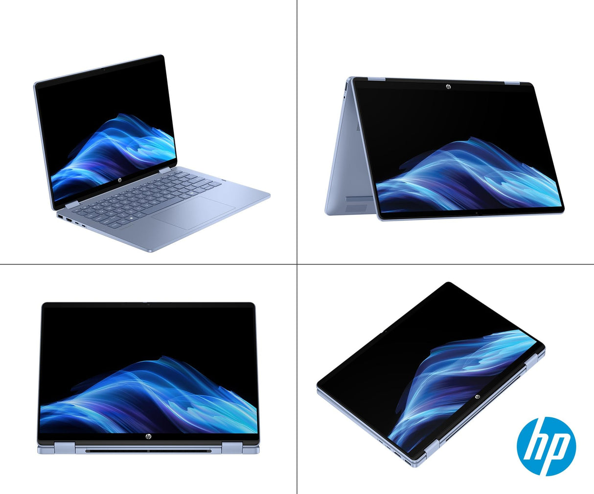 HP OmniBook 5 Flip 14-fp0009ns - Ordenador portátil táctil Convertible de 14" 2K (Intel Core i5-1334U, 16GB RAM, 512GB SSD, Intel Iris Xe Graphics, Windows 11 Home) Silver - Teclado QWERTY Español