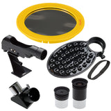 Bresser Refractor Telescopio Nano AR-70/700 AZ con trípode de Aluminio de 3 Patas, Montaje azimutal, buscador de Puntos LED y Adaptador de cámara para Smartphone para Principiantes, Color Blanco