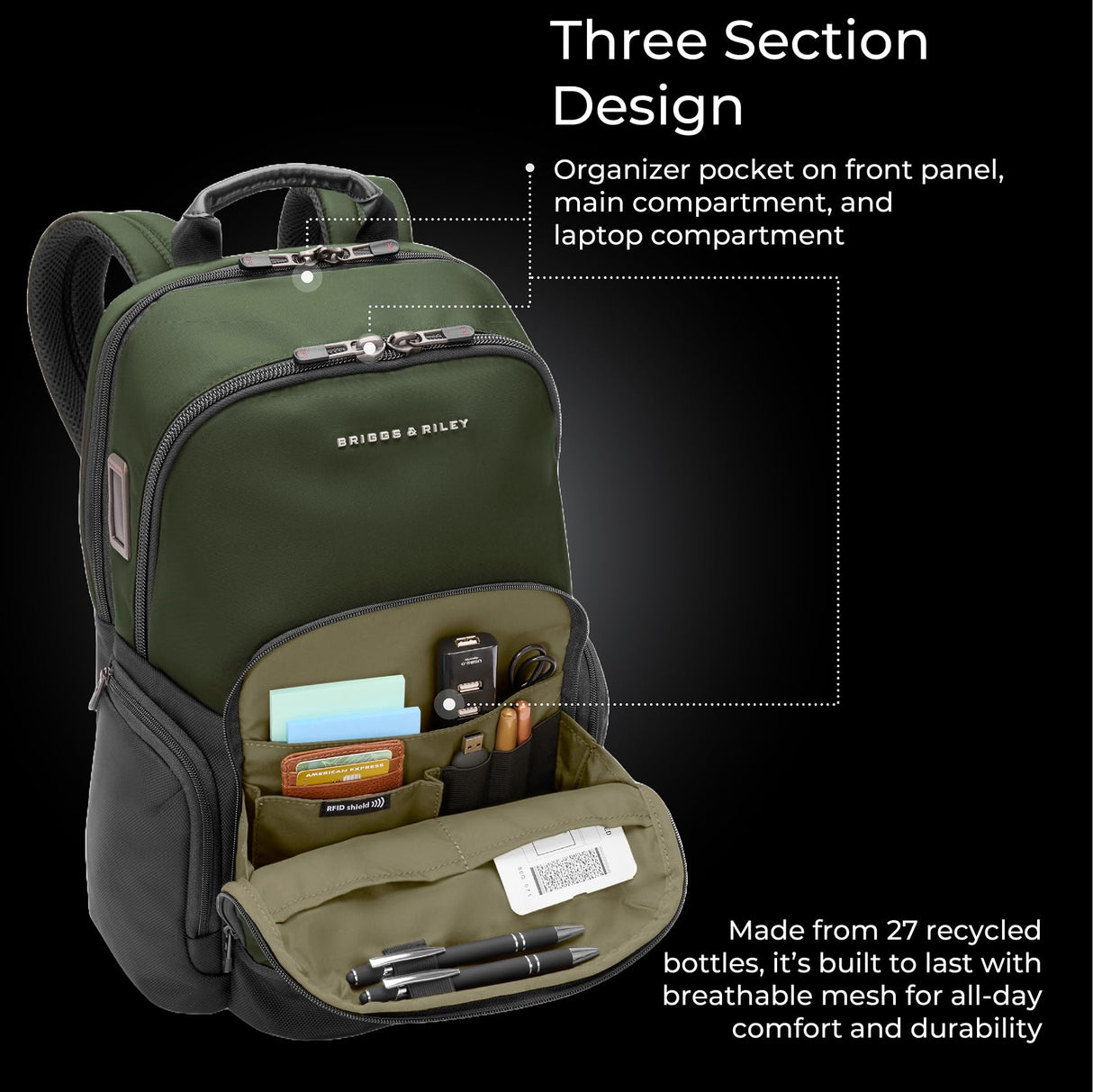 Briggs & Riley Mochila Hta Medium Cargo unisex (paquete de 1)