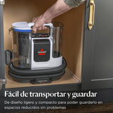 BISSELL SpotClean ProHeat Advanced, Aspiradora de agua tapiceria, limpia tapicerias multisuperficie compacta, Potente 1125W, Sistema triple limpieza profunda para manchas difíciles, Con cable, 3924N