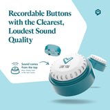 FluentPet Speak Up Buttons - Juego de botones de conversación para gatos y perros de última generación, paquete de 6 botones de comunicación fáciles de presionar para gatos y perros, botones grabables