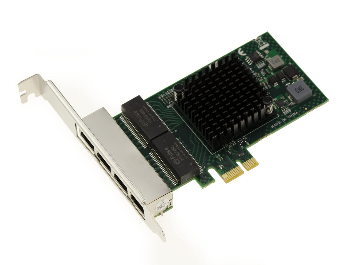 KALEA-INFORMATIQUE Tarjeta controladora de Red PCIe x1 4 Puertos RJ45 Quad LAN GIGABIT ethernet 10 100 1000Mb 1G - BroadCom BCM5719 - Soportes de Perfil bajo y Alto