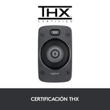 Logitech Z906 5.1 Sistema de Altavoces Sonido Envolvente THX, Certificado Dolby&DTS, 1000 W de Pico, Multi-Dispositivos, Entradas Audio Múltiples, Negro