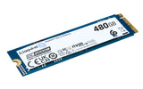 Kingston Data Center DC2000B PCIe 4.0 NVMe M.2 2280 480GB Enterprise SSD (Disipador térmico) - SEDC2000BM8/480G