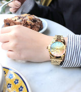 ICE-WATCH - Ice Steel Gold Rainbow - Reloj Multicolor para Mujer con Correa de Metal - 023992 Small (37mm)