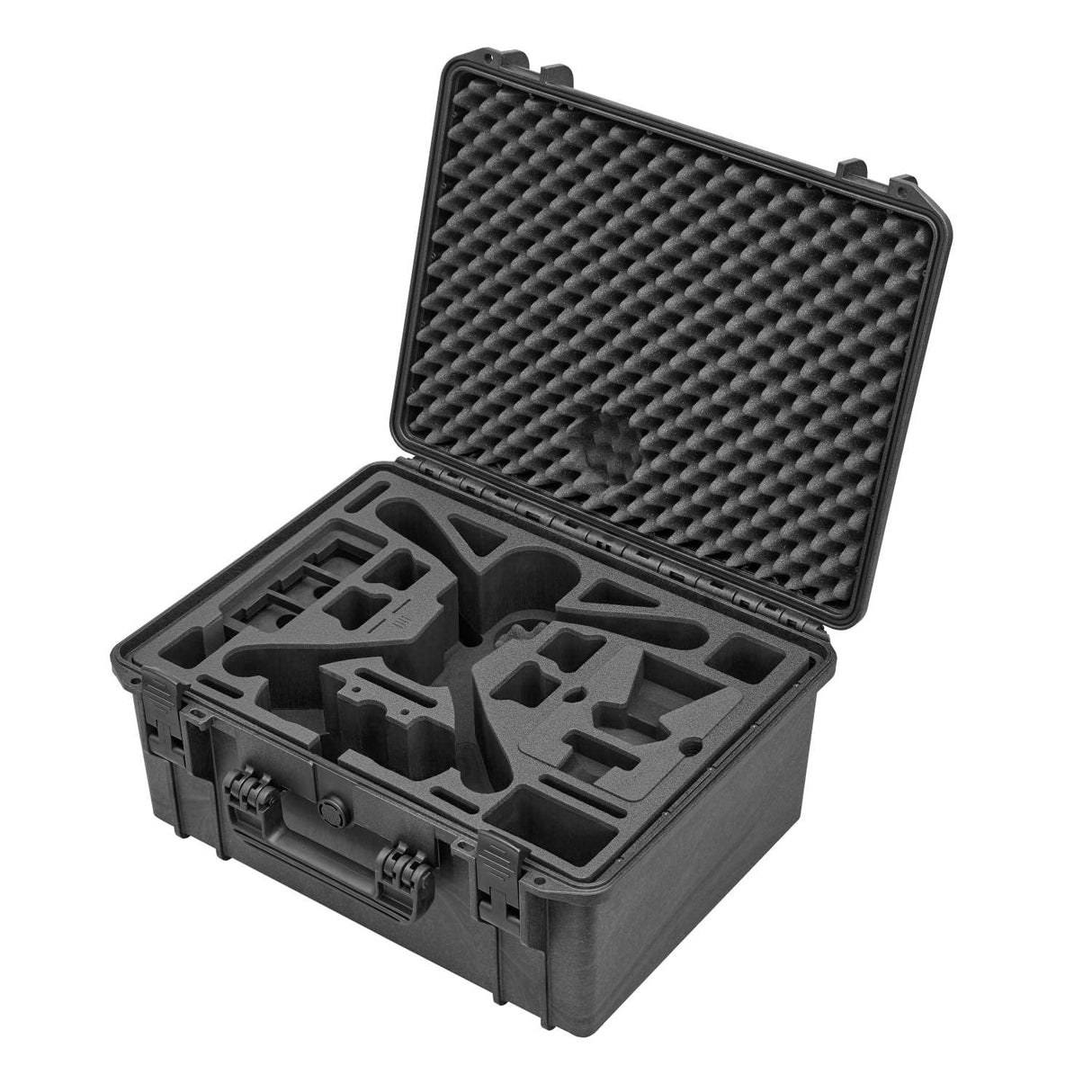 TOMcase Maleta Exterior Ready To Fly para dji Mavic 3 Enterprise/Thermal/Multispectral, Plus Combo, RC Pro Controller, Cargar en la Caja, IP67 Caso Impermeable - Made in Germany (Negro)
