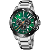 Festina Reloj Hombre F20641/A Chrono Bike Caja de Acero Inoxidable 316l Plateado Correa de Acero Inoxidable 316l Plateado