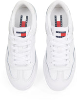 Tommy Jeans Low Profile Sneaker Mujer Greenwich Leather Elegante, Blanco (White), 37