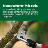 Bosch podadora a batería AdvancedPrune 18V-45 (para cortar sin esfuerzo ramas de hasta 45 mm; sistema de 18 voltios; hasta 600 cortes; con bastón telescópico, sin batería ni cargador)